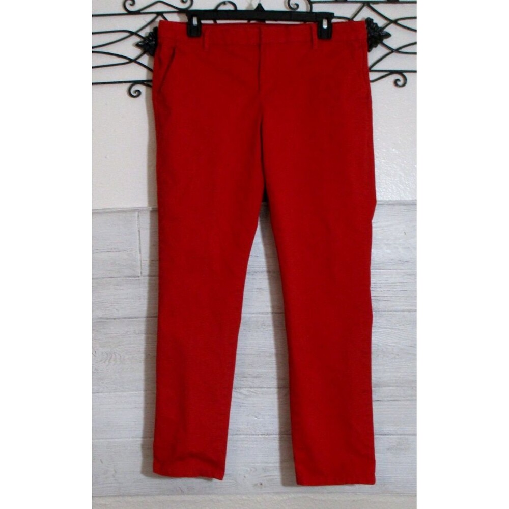 Tommy Hilfiger Pants Women's Size 8 Red Tapered Leg Pockets